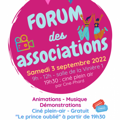 Forum des associations le 5 septembre